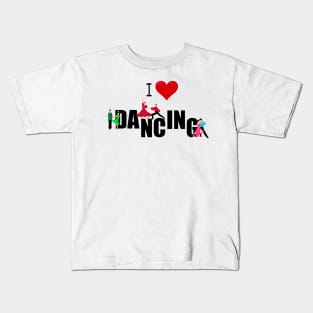 I LOVE DANCING Kids T-Shirt